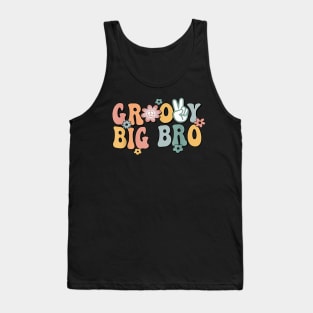 Groovy Big bro Retro Brother Matching Family 1st Birthday Tank Top